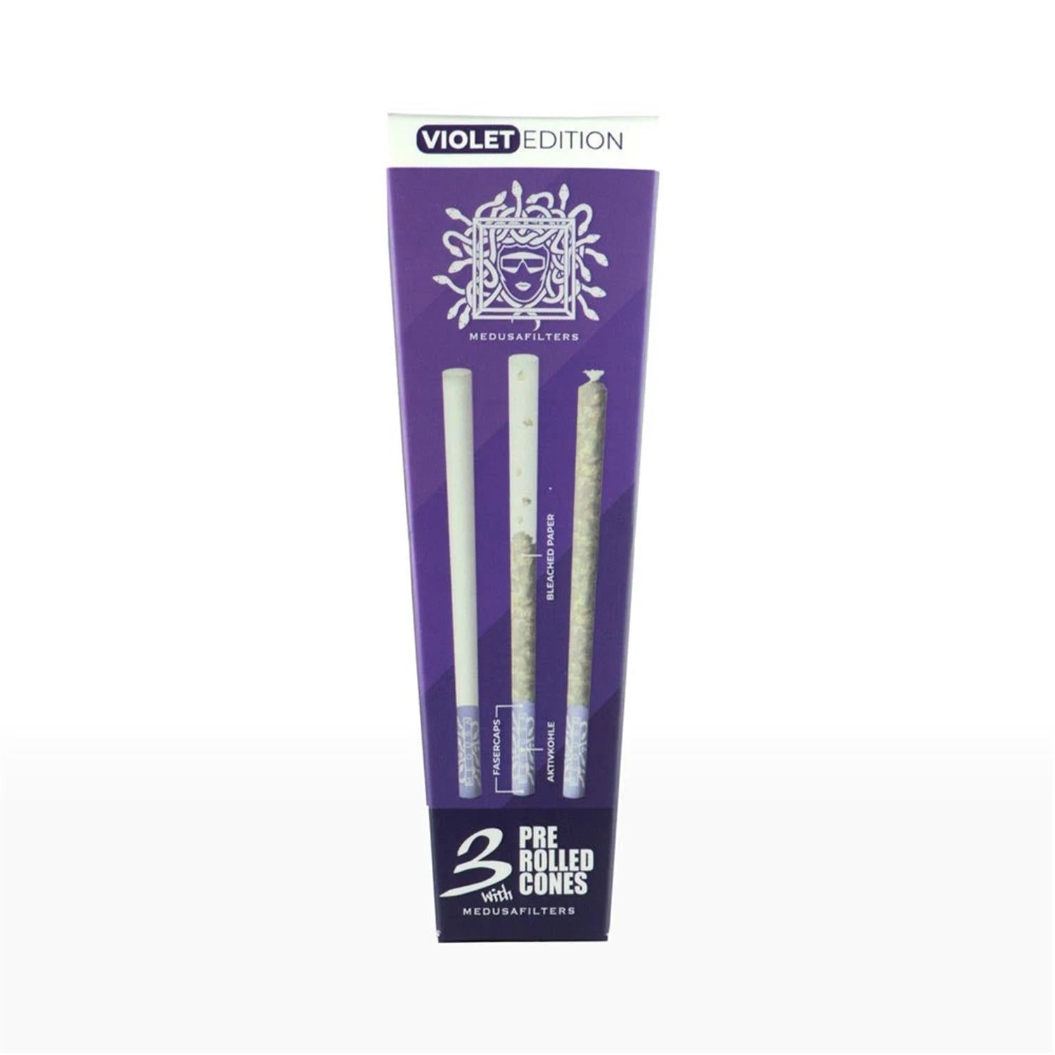 Medusafilters Pre Rolled Violet (3 Stück) Medusafilters